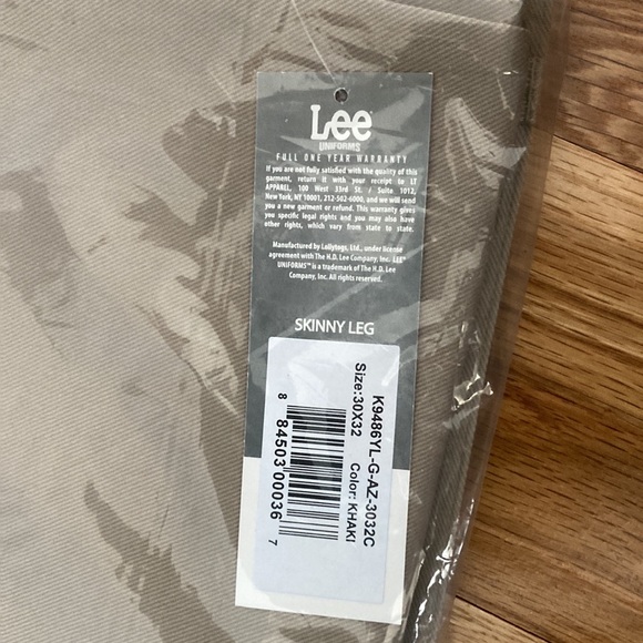 NEW Lee Stretch Khakis Mens 30x32 - Picture 3 of 4
